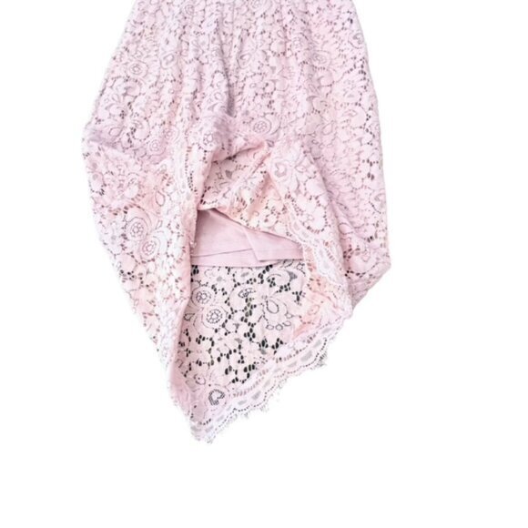 Express Y2K Dress Sz 0 Pink Eyelet Corset Sleeveless Satin Barbie Cottage Fairy - Picture 13 of 13